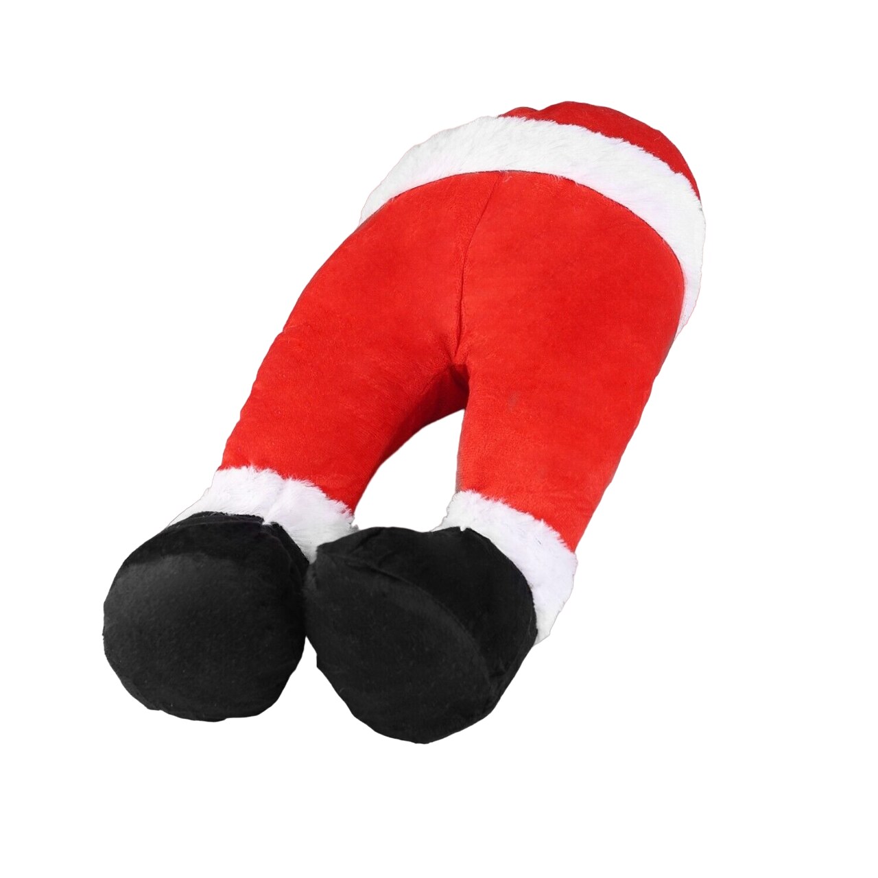 Christmas Santa Claus Legs Plush Doll Xmas Tree Wreath Decor Props Ornament Gift